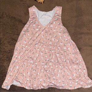 a:glow Pink Floral Sleeveless Blouse